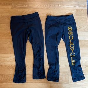 Lululemon cropped leggings in black